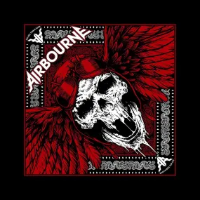 Airbourne Bandana -  Red Skull 